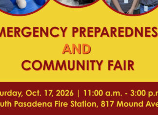 Graphic: City of South Pasadena | The South Pasadenan | Emergency Preparedness and Community Fair