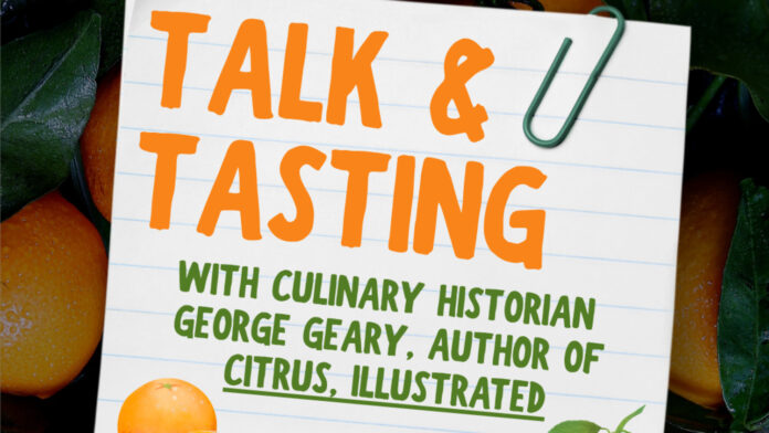 Graphic: City of South Pasadena | The South Pasadenan | Talk and Tasting with Culinary Historian George Geary