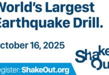 Earthquake Preparedness | “Great California ShakeOut” Coming on October 16 PHOTO: Earthquake Country Alliance | The South Pasadenan | Great California ShakeOut Drill Coming on October 16