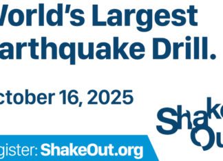PHOTO: Earthquake Country Alliance | The South Pasadenan | Great California ShakeOut Drill Coming on October 16