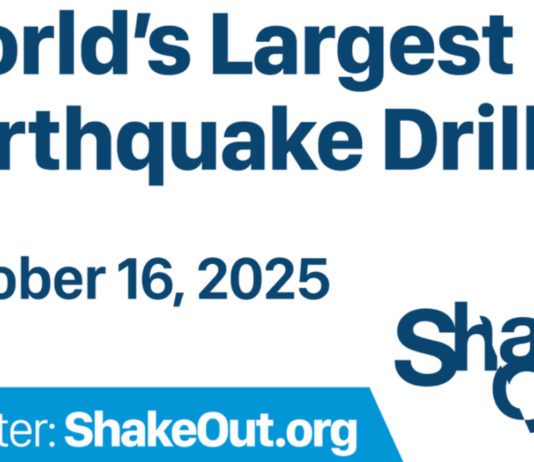 PHOTO: Earthquake Country Alliance | The South Pasadenan | Great California ShakeOut Drill Coming on October 16