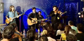 Live Entertainment at Jeweled Universe on Mission Street in South Pasadena. Get your tickets - seating is limited. Pictured: Wild Peacock Preservation Society featuring Henry Zhao. The Licata Brothers, Daniel Markus, and Edward Pan.