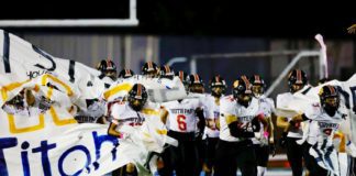 PHOTO: Dan Rider | The South Pasadenan News | Tigers Roll Past San Marino in Football. South Pasadena High snapped a two game losing streak to rival San Marino, handing the Titans a 24-17 loss on the road in the 70th meeting between the two schools