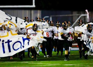 PHOTO: Dan Rider | The South Pasadenan News | Tigers Roll Past San Marino in Football. South Pasadena High snapped a two game losing streak to rival San Marino, handing the Titans a 24-17 loss on the road in the 70th meeting between the two schools