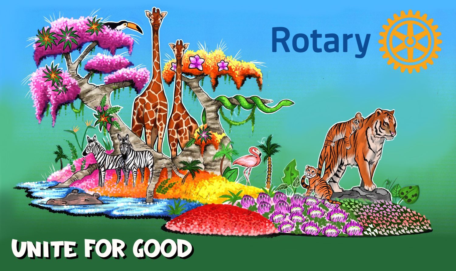 PHOTO: Pasadena Tournament of Roses | The South Pasadenan | Rotary Float
