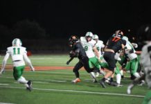 PHOTO: Joseph Ruiz | The South Pasadenan News | South Pasadena High remained unbeaten in Rio Hondo League play Thursday night after coming away with a 36-27 win over Monrovia.