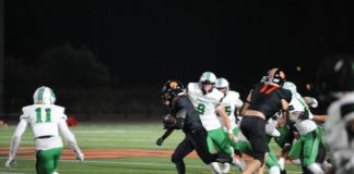 PHOTO: Joseph Ruiz | The South Pasadenan News | South Pasadena High remained unbeaten in Rio Hondo League play Thursday night after coming away with a 36-27 win over Monrovia.
