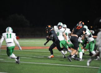 PHOTO: Joseph Ruiz | The South Pasadenan News | South Pasadena High remained unbeaten in Rio Hondo League play Thursday night after coming away with a 36-27 win over Monrovia.