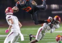 PHOTO: Dan Rider | The South Pasadenan News | SPHS/South Pasadena Football Homecoming Win over La Canada Oct. 20, 2023.