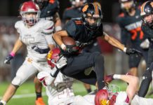PHOTO: Dan Rider | The South Pasadenan News | SPHS/South Pasadena Football Homecoming Win over La Canada Oct. 20, 2023.