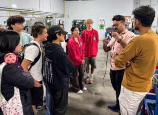 PHOTO: More than 25 SPHS students visited Blue Robotics in Torrance, Calif. (Photo Courtesy of South Pasadena High School)