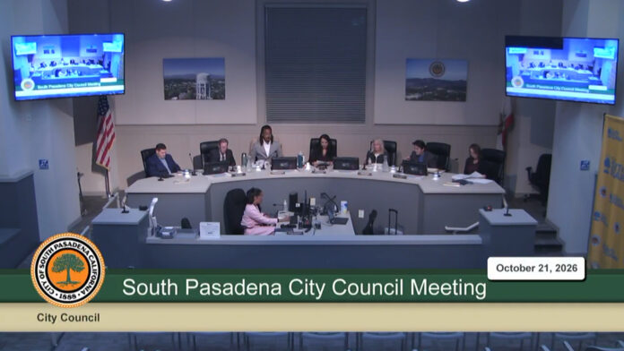 Screencap: Oct. 21 City Council Meeting | The South Pasadenan