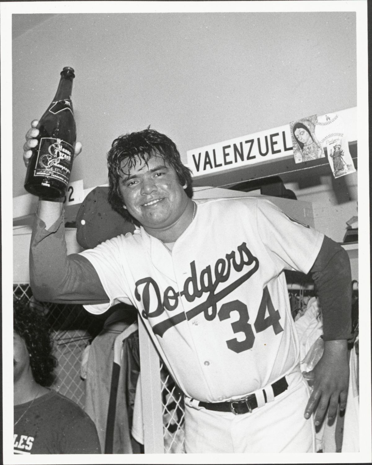 | The South Pasadenan | South Pasadena News PHOTO: Provided by Mark Langill/Los Angeles Dodgers | Rookie pitcher Fernando Valenzuela celebrates the Dodgers winning the 1981 NL Division Series against the Houston Astros.