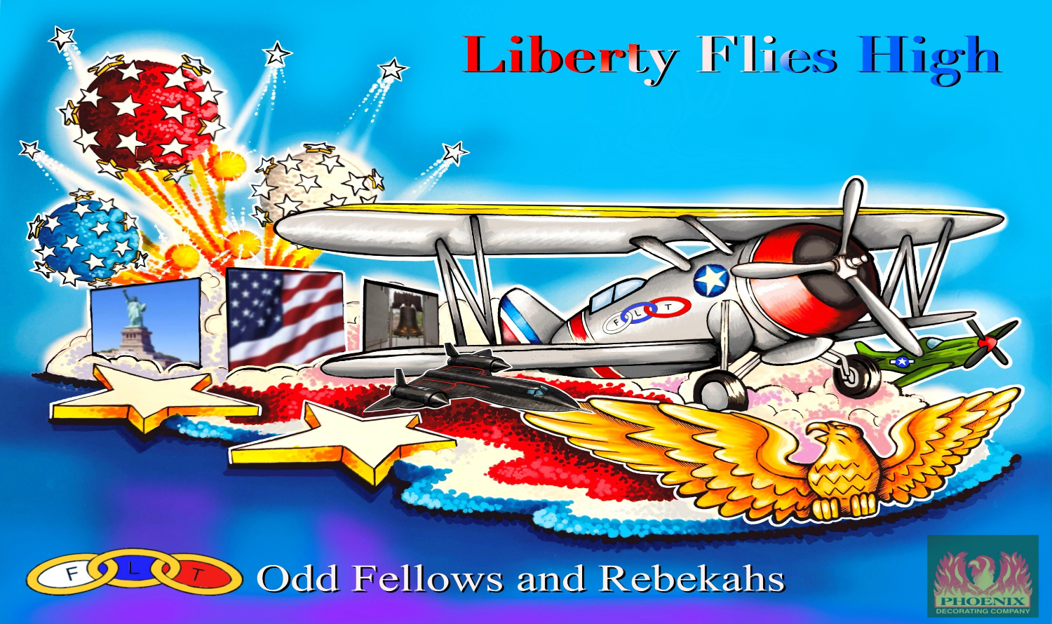 | The South Pasadenan | South Pasadena News GRAPHIC: Phoenix Decorating Company | The South Pasadenan | Odd Fellows & Rebekahs — “Liberty Flies High”