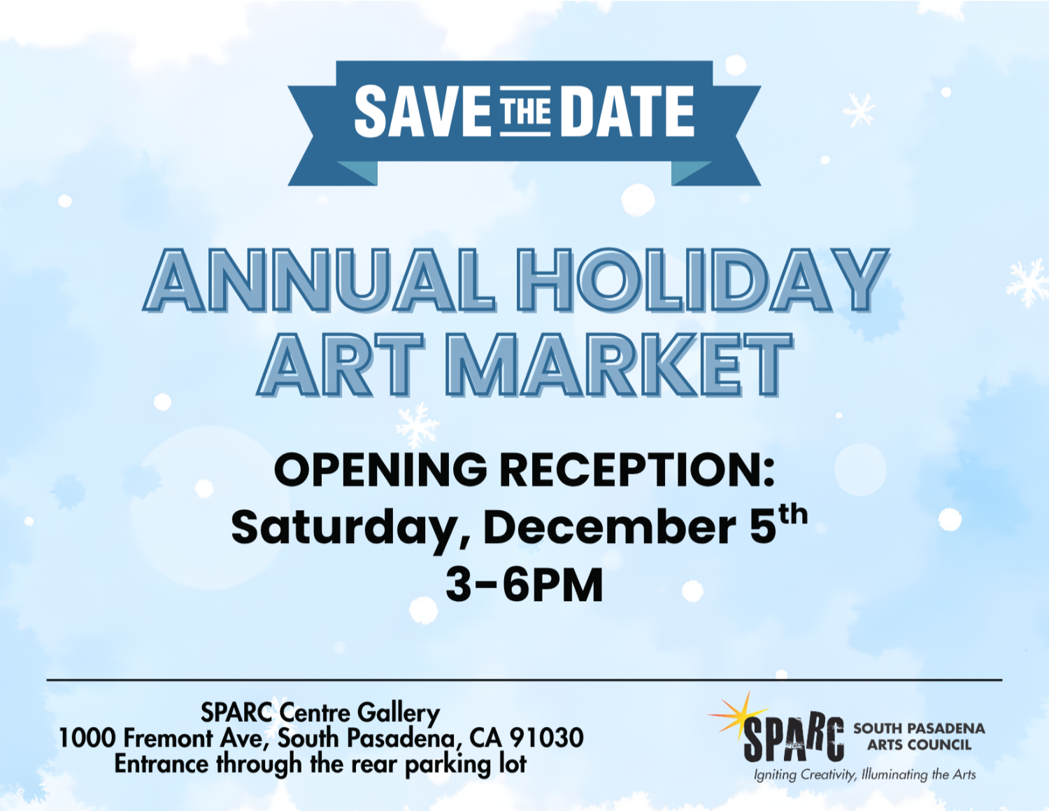 | The South Pasadenan | South Pasadena News Graphic: SPARC | The South Pasadenan | Annual Holiday Art Market