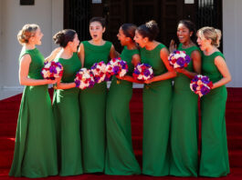 PHOTO: Pasadena Tournament of Roses | The South Pasadenan | Lucy Wendling, San Marino High School, Tessa Choi, La Cañada High School; Elizabeth Rweyemamu, Polytechnic School; Rose Queen Irene Maddox, Eagle Rock High School; Daniela Guzmán, Arcadia High School; Maria McDonald, Thurgood Marshall Secondary School; Evita Bridge, Mayfield Senior School.