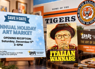 Student Art Showcase & ‘Italian Wannabe’ Premiere, Holiday Art Market at SPARC Gallery Graphic: SPARC | The South Pasadenan | Upcoming SPARC Events for November 2026