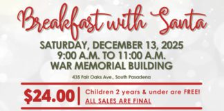 PHOTO: South Pasadena Community Services Department | The South Pasadenan | Breakfast with Santa