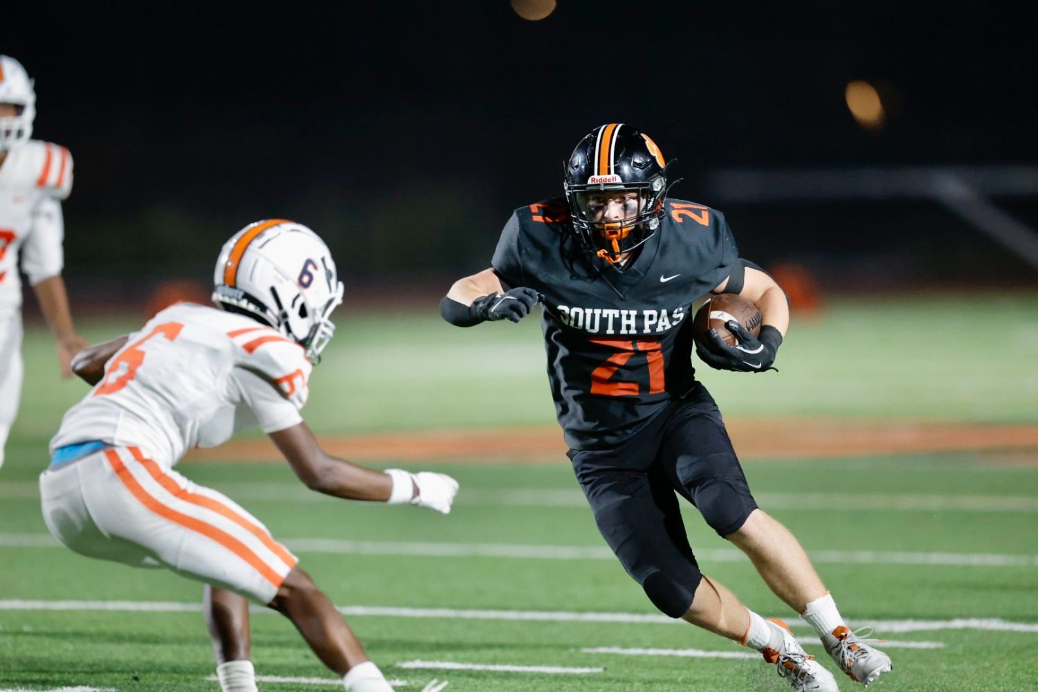 | The South Pasadenan | South Pasadena News PHOTO: Dan Rider | The South Pasadenan | South Pasadena High returned to action turning away visiting Pasadena Poly 55-7 in the Rio Hondo League football season opener for both teams.