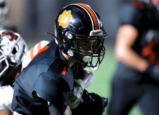 PHOTO: Dan Rider | The South Pasadenan | South Pasadena High returned to action turning away visiting Pasadena Poly 55-7 in the Rio Hondo League football season opener for both teams.