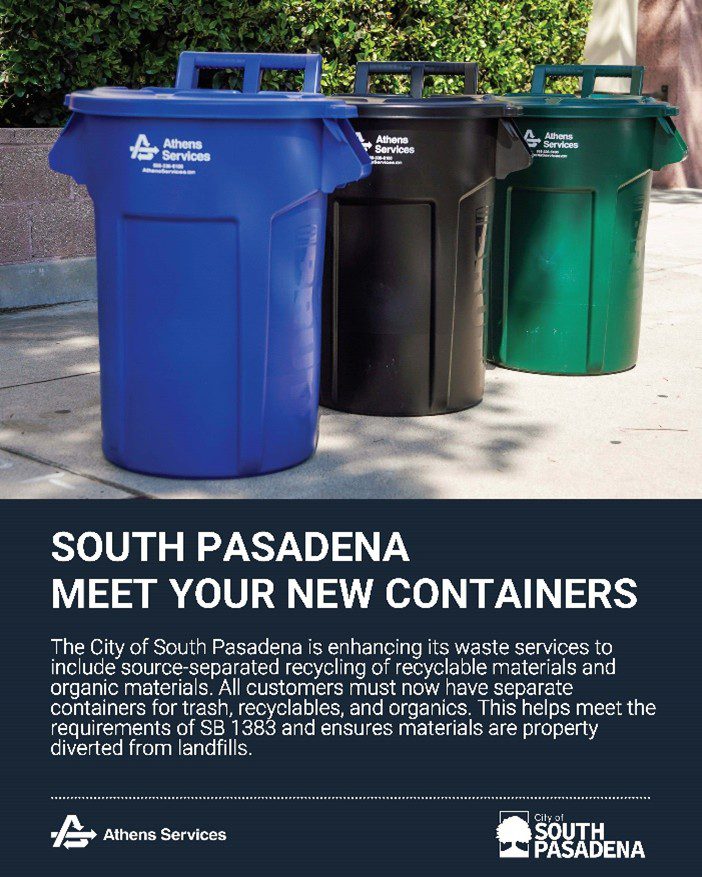 PHOTO: City of South Pasadena | The South Pasadenan | New Barrel Deployment Begins November 10 in South Pasadena