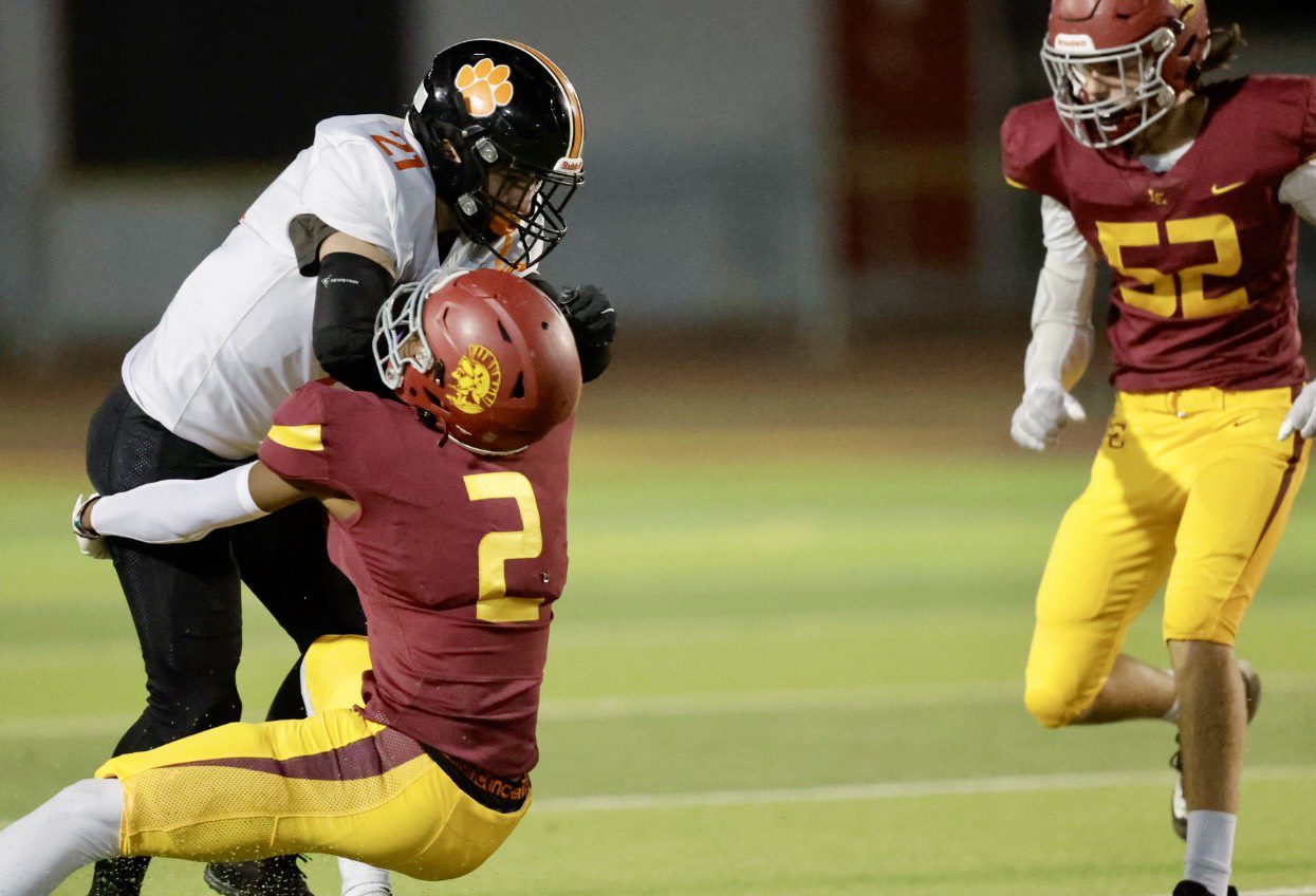 | The South Pasadenan | South Pasadena News PHOTO: Dan Rider | The South Pasadenan | It took South Pasadena High nearly 50 years to celebrate its first outright Rio Hondo League football championship Friday night, as the Tigers turned away La Cañada 28-10 on the road.