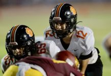 CIF Football Finals South Pasadena | The Tigers Set for Quarterfinal Football Playoff Away Game Friday PHOTO: Dan Rider | The South Pasadenan | It took South Pasadena High nearly 50 years to celebrate its first outright Rio Hondo League football championship Friday night, as the Tigers turned away La Cañada 28-10 on the road.