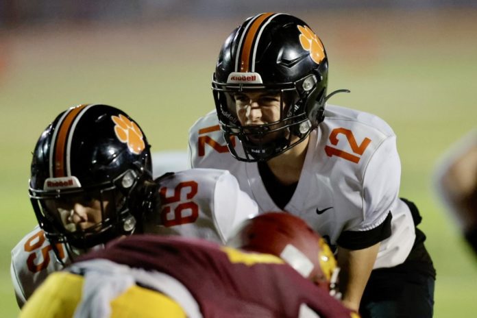 PHOTO: Dan Rider | The South Pasadenan | It took South Pasadena High nearly 50 years to celebrate its first outright Rio Hondo League football championship Friday night, as the Tigers turned away La Cañada 28-10 on the road.