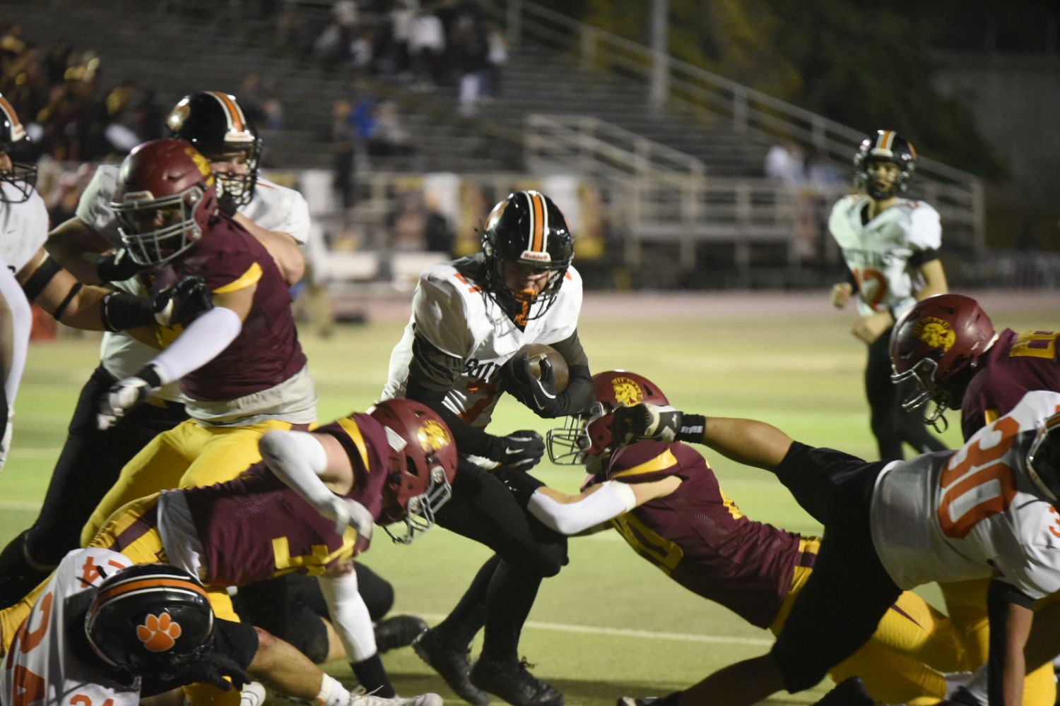 PHOTO: J.Ruiz | The South Pasadenan | It took South Pasadena High nearly 50 years to celebrate its first outright Rio Hondo League football championship Friday night, as the Tigers turned away La Cañada 28-10 on the road.