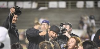 PHOTO: J.Ruiz | The South Pasadenan | It took South Pasadena High nearly 50 years to celebrate its first outright Rio Hondo League football championship Friday night, as the Tigers turned away La Cañada 28-10 on the road.