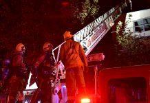 SMOKE PROMPTED 911 CALL : OSTRICH FARM LOFTS | SOUTH PASADENA FIRE TRUCKS RESPOND