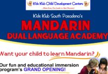 Kids Klub South Pasadena Launches After-School Mandarin Dual Language Academy