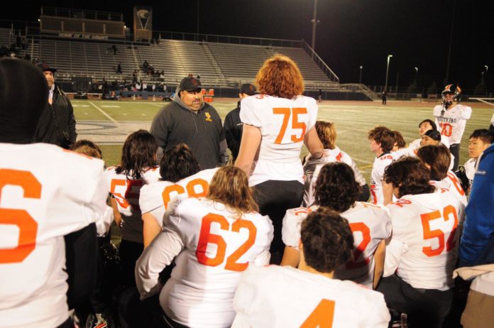 PHOTO: James Jontz | The South Pasadenan | After a long season, in which his team finished 10-3 overall, won the Rio Hondo League championship outright for the first time since 1977 and went three games into the CIF-Southern Section playoffs, Tigers’ football coach Jeff Chi headed out of town for a few days and reflected on another successful season, talking about how proud he was in the end.