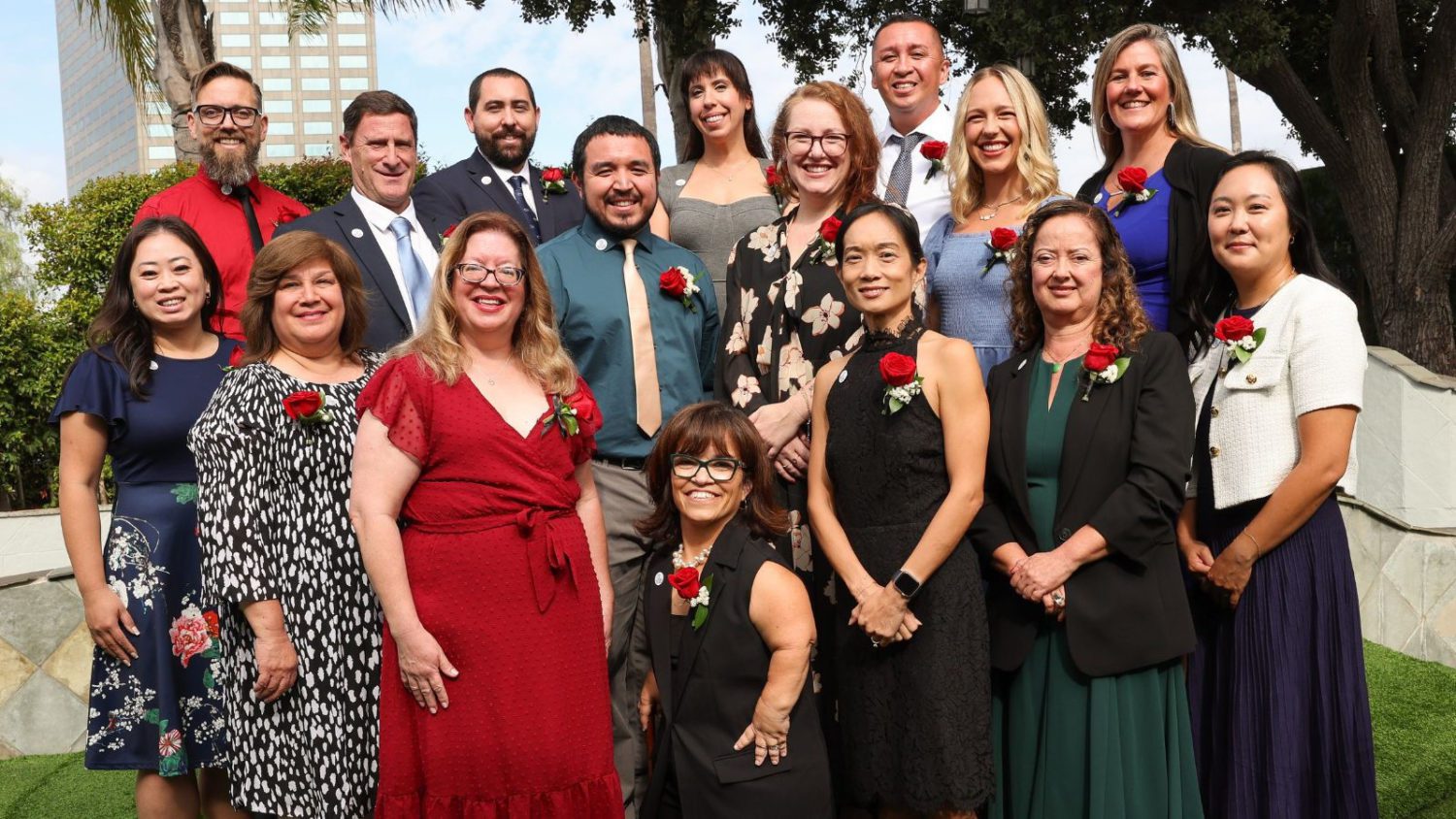 | The South Pasadenan | South Pasadena News PHOTO: LA County | The South Pasadenan | The 16 Los Angeles County Teachers of the Year for 2025–26, including South Pasadena’s Emily Smith, gathered at the Universal Hilton awards banquet