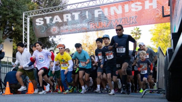 PHOTO: Tiger Run | The South Pasadenan | Registration is underway for the 28th annual Tiger Run, an official city co-sponsored event with Aztlan Athletics that supports the South Pasadena High Booster Club, is scheduled for Saturday, December 6, at 8 a.m. in front of the school’s gymnasium on Diamond Avenue in the city