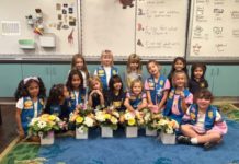 PHOTO: Kelly Kepner | The South Pasadenan | South Pasadena Daisy Troop 4266 Brightens Senior Center