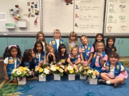 PHOTO: Kelly Kepner | The South Pasadenan | South Pasadena Daisy Troop 4266 Brightens Senior Center