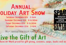 PHOTO: SPARC | The South Pasadenan | Give the Gift of Art: SPARC Centre Gallery Holiday Art Sale | December 6–13