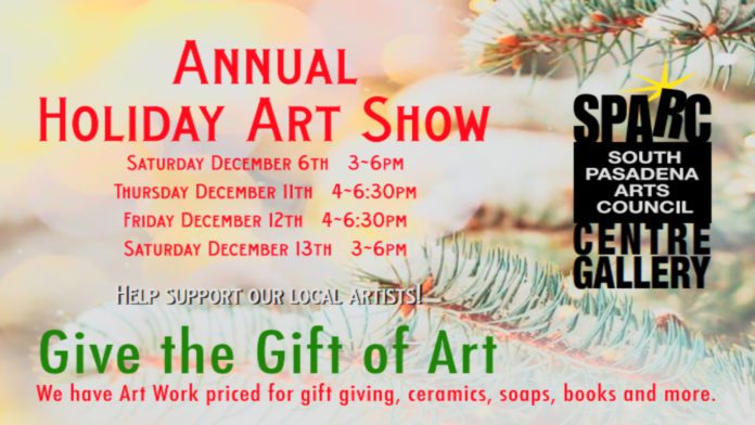 PHOTO: SPARC | The South Pasadenan | Give the Gift of Art: SPARC Centre Gallery Holiday Art Sale | December 6–13