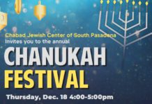 PHOTO: Chabad Jewish Center of South Pasadena | The South Pasadenan | Chabad Jewish Center of South Pasadena Celebrates Hanukkah with Public Menorah Lighting, Festive Music, Crafts & Activities, and Delicious Holiday Treats