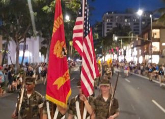 PHOTO: Young Marines | The South Pasadenan | Hundreds of Young Marines from across the country lead the Pearl Harbor Remembrance Parade in Honolulu on December 7th, 84th anniversary of the Pearl Harbor attack.