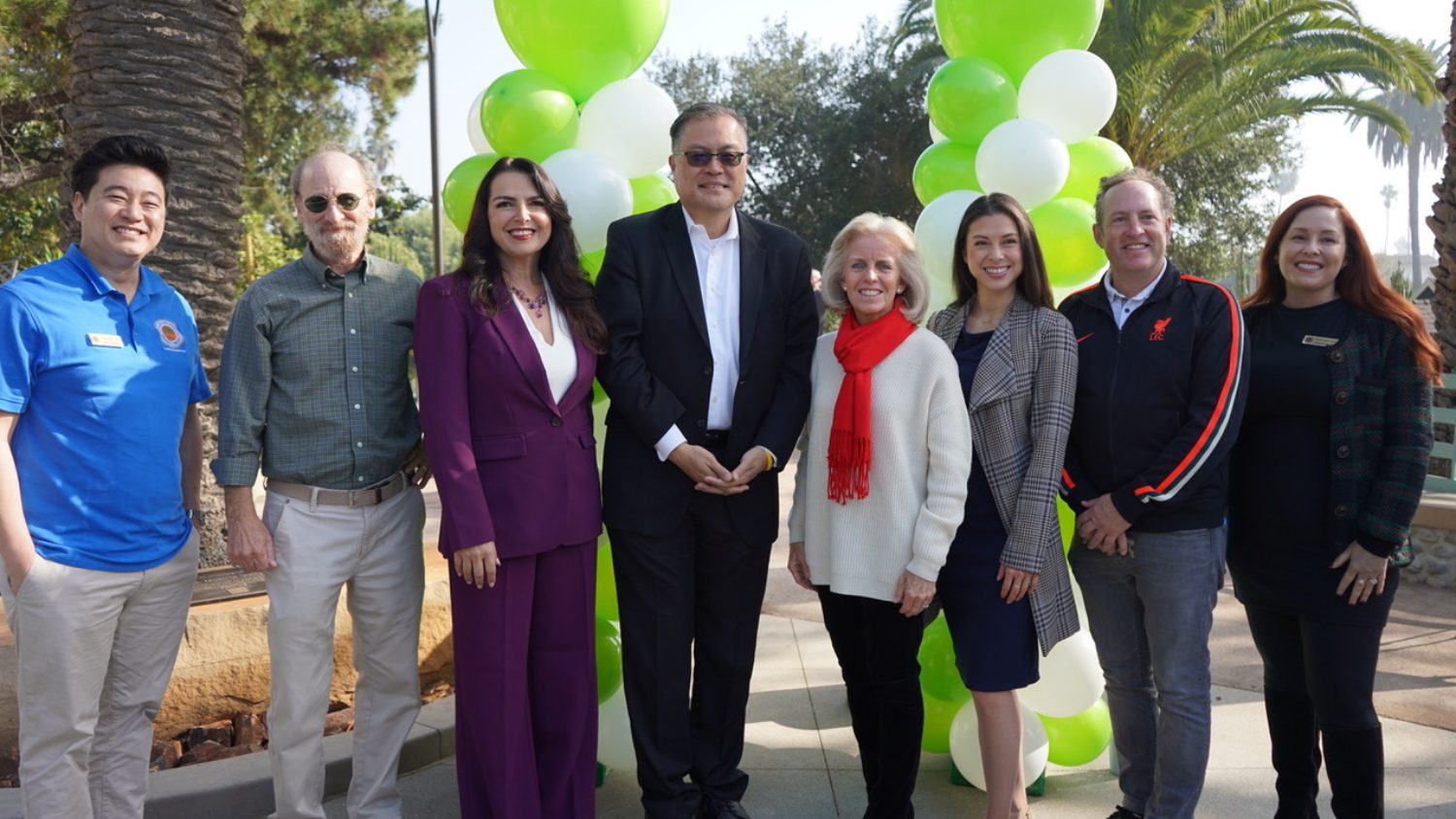 | The South Pasadenan | South Pasadena News Photos by City of South Pasadena | The South Pasadenan | Community Services Commissioners join City leaders during the ribbon cutting at Dr. Beatriz Solis Memorial Park. Left to right: Community Services Commissioner Anthony Lai; Community Services Commissioner Stephen Plotkin (Vice Chair); South Pasadena Mayor Pro Tem (now Mayor) Sheila Rossi; Assemblymember Mike Fong; South Pasadena Mayor (now City Councilmember) Janet Braun; Community Services Commissioner Lauren Weinberger; Community Services Commissioner Bryan Samuels (Chair); and Community Services Commissioner Leslie Albe Field.