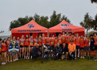 PHOTO: Provided by SPHS | South Pasadena High’s girls’ cross country team won the CIF-Southern Section Division 3 state title in Fresno this year, helped significantly by Abigale Errington’s first place finish. On a roll, the school won seven key CIF awards over a two week span, marking a monumental achievement.