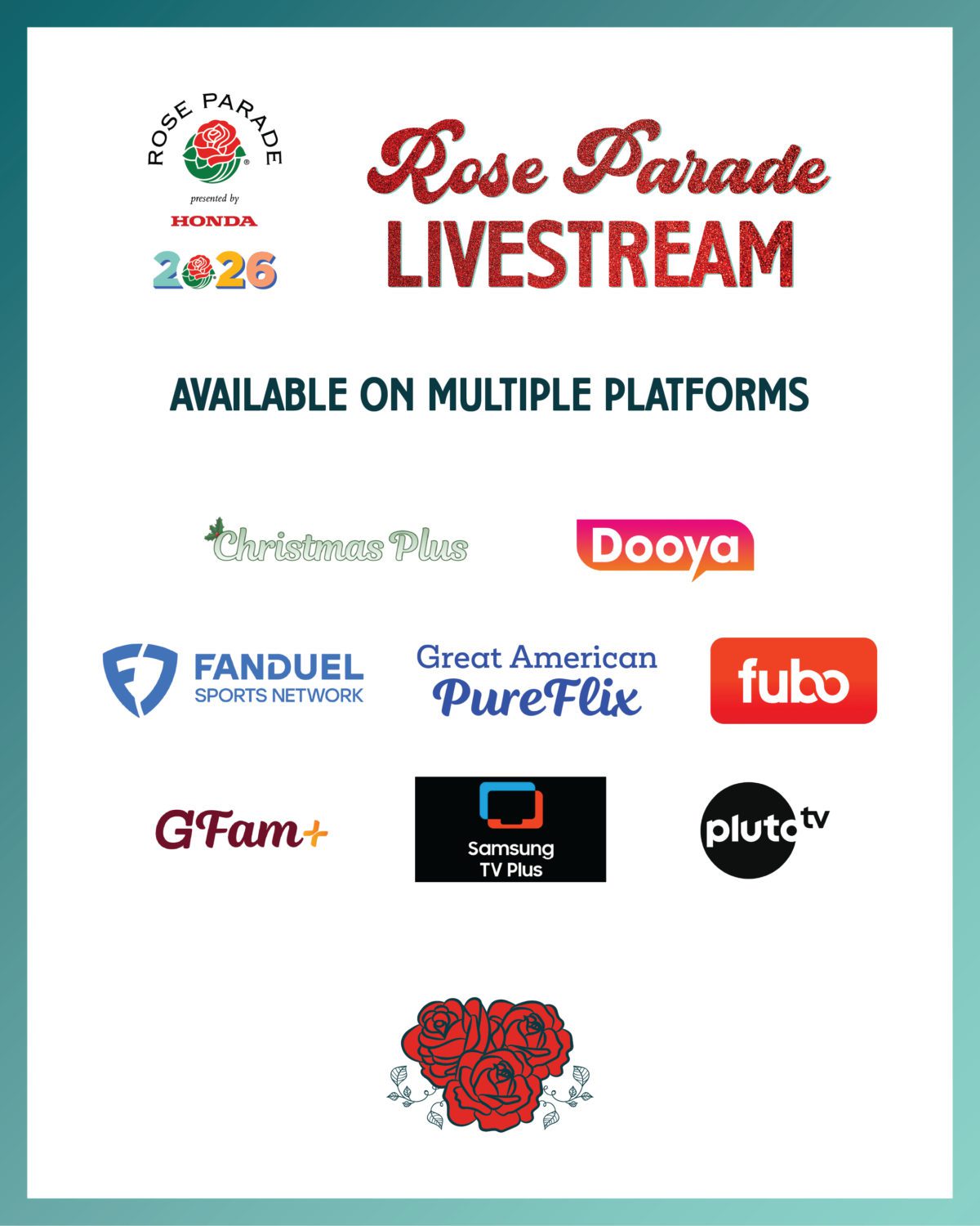 PHOTO: Pasadena Tournament of Roses | The South Pasadenan | Pasadena Tournament of Roses to Livestream 2026 Rose Parade Across Multiple Platforms