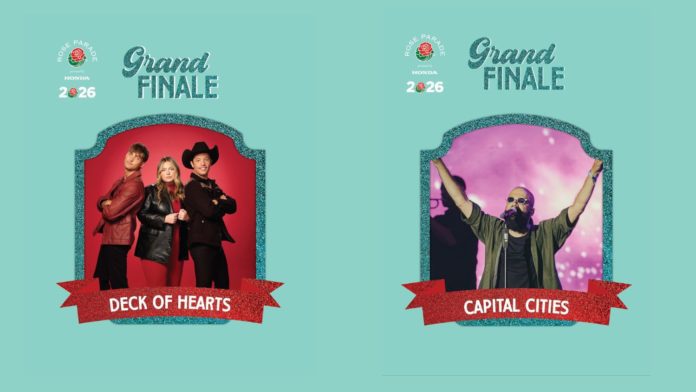 PHOTO: Pasadena Tournament of Roses | The South Pasadenan | Capital Cities, DEK of Hearts Announced for 2026 Rose Parade Finale