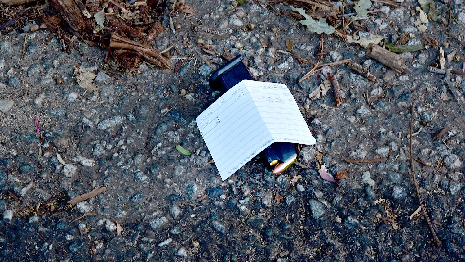 PHOTO: The South Pasadenan News | LAPD crime scene tape blocks off Marmion Way from the South Pasadena side to the 110 Freeway entrance/exit as officers investigate a shooting that occurred Saturday night.