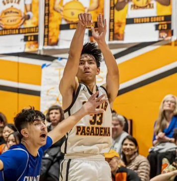 PHOTO: SPHS Instagram | @southpashoops | South Pasadenan News | Rob Khollesi South Pasadena High School Varsity Basketball History Making Player. He leaves a national free-throw ranking, a state scoring mark, and a new single-game standard for the South Pasadena Tigers.
