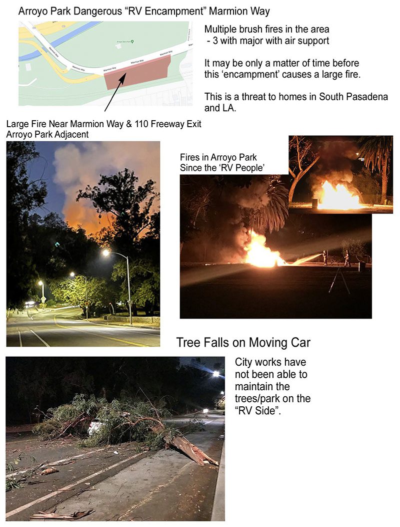 South-Pasadena-News-2023-Fire-homess-RV-Encampment-Arroyo-Park-Marmion-Way-fires-07 | The South Pasadenan | South Pasadena News
