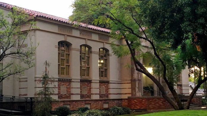 PHOTO: Steven Lawrence | South Pasadena News | Library Community Room on El Centro | Trees in South Pasadena are protected - to an extent. 'Tree City USA' in the middle of Los Angeles Metropolis.