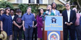 CALTRANS AUDIT PASSES: State Audit of 710 Homes Mismanagement Approved PHOTO: Office of Sen. Perez | Sen. Sasha Perez at the podium in South Pasadena announcing the audit legislation before the trip to Sacramento. The action by the Joint Legislative Audit Committee follows a coordinated push led by Pérez, who, alongside Assemblymember Mike Fong and local leaders, publicly called for the audit just days earlier after hearing extensive complaints from residents across the 710 corridor.